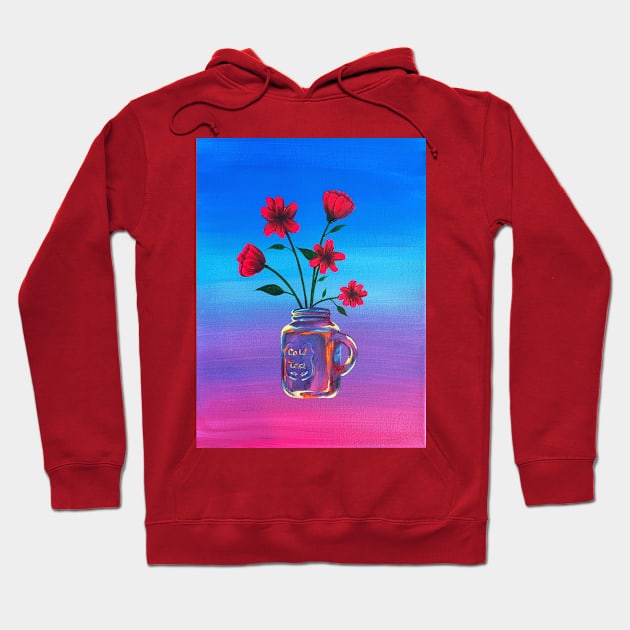 Mason jar flowers Hoodie by Whatstheteashirt